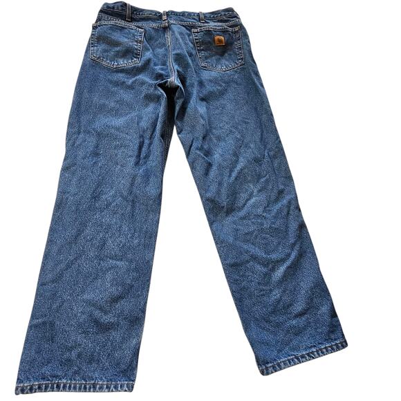 Carhartt Relaxed Straight Lined Jeans Style #274127 Men's 38x32 - Picture 1 of 8